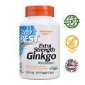 Doctor's Best Extra Strength Ginkgo, Improves Concentration by improving Blood Flow to the Brain, Promotes Mental Function and Memory, 120 Count, USA. 