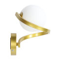 LED Wall Sconces G9 Base White Glass Modern Spiral Wall Lamp For Stair Living. 