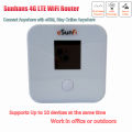 eSunFi eSIM Mobile WiFi Hotspot Sunhans Pocket mini 4G LTE Router for Global Travel Business,Support 200+ Country,10 Connected. 