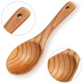 4 Pieces Wood Spoons 21.5cm Wooden Rice Paddle Versatile Serving Spoon Non Stick Heat Resistant Cooking Spoon Exquisite Product. 