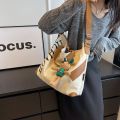 Korean Style High Quality Large Capacity Canvas Tote Bag for Women 2023 New Portable Messenger Bag College Student Class Commuting.