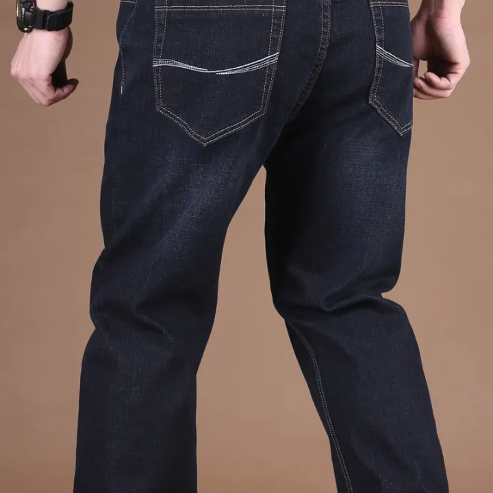 Elastic%20Waist%20Jeans%20Men's%20Fat%20Guy%20Elastic%20Loose%20Straight%20Non-Magnetic%20Non-Iron%20Work%20Pants%20Wear-Resistant%20plus%20Size%20Men's%20Pants%20-%20Image%209