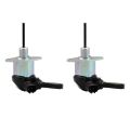 2X 1A021-60015 12V Fuel Stop Solenoid Valve for Kubota L3830 L39 L3940 L45 L4600 L4630 L4740 L48 L5030 L5040.
