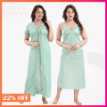 Exclusive, Fashionable, Stylish and Comfortable Night Dress (2 Part) for Night Wear, Sleepwear, Honeymoon by silk fabrics.