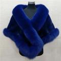 White Fur Shawl Jacket Women's 2024 Autumn Winter New Faux Mink Fox Fur Dress Cheongsam Cloak Coats Thicken Warm Short Outwear.