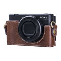 ZV1 PU Leather Half Case Bag Base Cover Shoulder Strap for Sony ZV-1 Camera New camera case dslr camera bag.