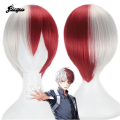 Ebingoo My Hero Academia Cosplay Wig Shinsou Hitoshi Ash Shoto Todoroki Denki Kaminari Cosplay Wig Heat Resistant Synthetic Wigs. 