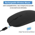 Super Slim Rechargeable Wireless Mouse, 600 mAh Battery Built-in. 