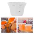 Reusable Silicone Measuring Cup Nonstick Mixing Cup for Acrylic Paint Pouring Cups Epoxy Resin, Casting Molds, Jewelry Making DIY Art Craft - 250ML.