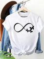 Love Letter Style Cute 90s Print Top Short Sleeve Women Fashion O-neck T Shirt Clothing Casual Lady Graphic Tee T-Shirt.