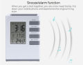 Pen Holder Clock LED Desk Clock Digital LCD Screen Alarm Clock Pen Holder Temperature Display for Home Office. 