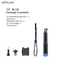 SOONSUN Waterproof Extendable Pole Selfie Stick for GoPro Hero 12 11 10 9 8 7 Hand Grip for SJCAM DJI Action Camera Accessories.
