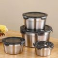 【hot】 400Ml/600Ml/1100Ml/2100Ml Useful Sealed Lunch Container Salad Bowl Sealed Lid Sealed Lunch Box Double Layer For Home. 