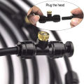 Migeet 40FT Misting Cooling System Outdoor Misting Line Cooling Watering Sprayer Kit DIY Saving Water Misting Equipment Set for Garden Greenhouse Flower Patio Lawn. 