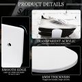 FORIDE 12 Pack Floating Shoe Shelves,White Acrylic Wall Mounted Shoe Display Shelves,for Display Collectible Shoe&Sneaker. 