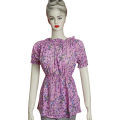Cotton Regular Sleeve Casual T-Shirt Top for Women Trendy Fashion Everyday Wear Pink Color. 