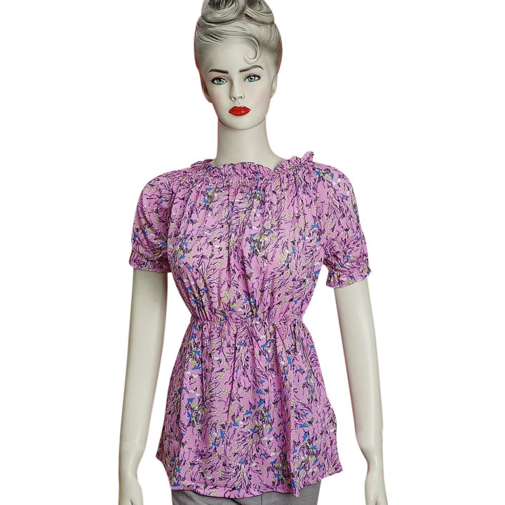 Cotton%20Regular%20Sleeve%20Casual%20T-Shirt%20Top%20for%20Women%20Trendy%20Fashion%20Everyday%20Wear%20Pink%20Color%20-%20Image%204