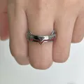 New Anime NEON GENESIS EVANGELION EVA Ayanami Rei Asuka figure Open Couple ring Male and Female ring Cosplay props Gifts. 