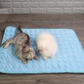 Pet Soft Summer Cooling Mats Blanket Summer Car Seat Ice Silk Mat Pet Cooling Non Stitches Blanket. 