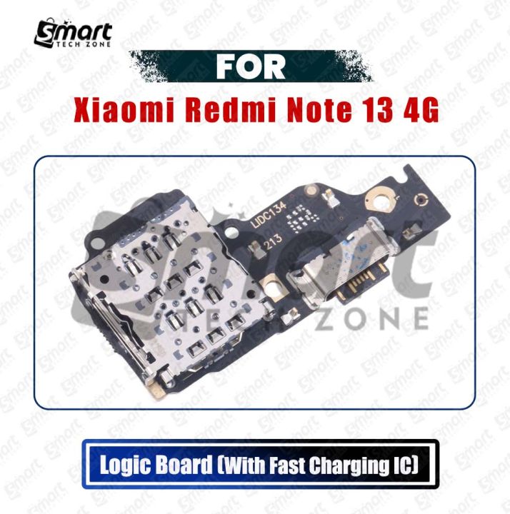 Charging%20Logic%20Board%20For%20Xiaomi%20Redmi%20Note%2013%204G%20(23129RAA4G,%2023124RA7EO,%2023129RA5FL)%20Charging%20Port%20USB%20Plug%20PCB%20Dock%20Connector%20Spare%20Replacement%20parts%20-%20Image%202