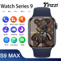 S9 Max Smartwatch Watch Series 9 Bluetooth Call 2.19" Full Touch Smart Watch Sleep Monitoring Wireless Charging Watch for Men Women. 