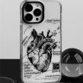 Ins 3D Cardiovascular model Heart Medical students Phone Case for iPhone 7 8 Plus X XS XR 11 12 13 14 Pro Max silicone Cover PCardiaCP. 