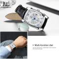 LouisWill PU Leather Waterproof 30M Wristwatches. 