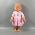【The road to happiness Store】New Dress Fit 43cm Baby Doll 17 Doll Clothes And 057.