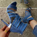 Pumps Women Shoes High Heels Women Sandals 2021 Zipper New Fashion Summer High Heels Ladies Peep Toe Shoes Women Pumps.