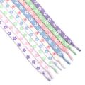 Lsgs New Sakura shoelaces flat Little Daisies shoe laces high-top canvas sneakers shoelace AF1 laces shoe strings 100/120/140/160cm. 