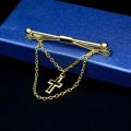 Delicate Elegant Non-injury Clothing Cross Pendent Multi-color Prevent Exposure Alloy Women Collar Bar Men Collar Clip Tie Clip Neckwear Accessories.