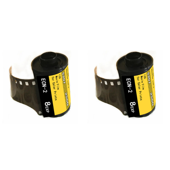 2pcs 35mm ECN-2 Color Film Negative Film 35mm 8EXP Camera Color Film Roll for 135 Cameras NT High Quality Type-135