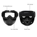 Motorcycle Rider Face Cover helmet for Biker -White. 