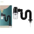 Universal Sink Drain Pipe Set Flexible Easy to Install Adjustable Adapter Expandable Sink Basin Drain for Kitchen Sink Bathroom Replacement.