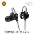 QKZ DM10 Zinc Alloy HiFi Earphone In Ear Earphones Sports Headset Phone Laptop Gaming Earphone(null). 