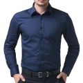 Men's full sleeve Formal Navy Blue Shirt.