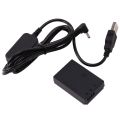 5V 2A ACKE12 ACK-E12 USB Power Cord Adapter + LP-E12 DR-E12 DC Coupler for Canon EOS M M2 M10 M50 Digital Camera.
