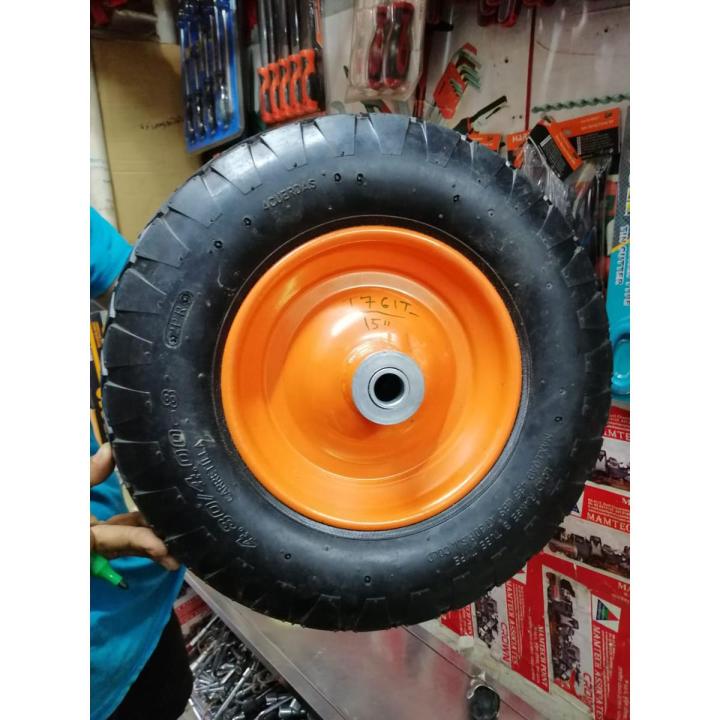 Wheelbarrow Wheel Load Capacity: 300 KG, 15" (Heavy Duty & Best Quality) (Same As Picture) Made in Thailand