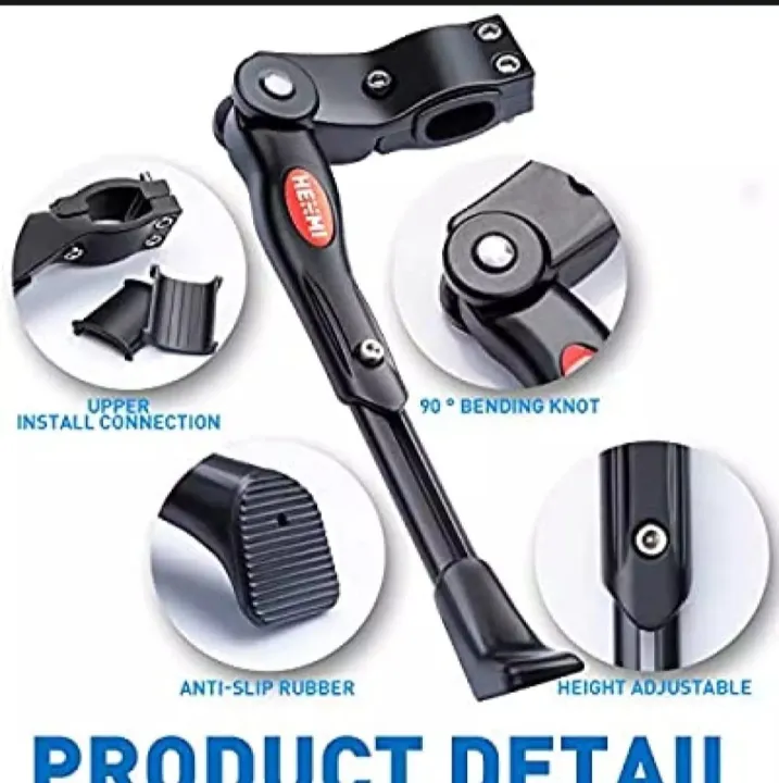 Mountain%20Bike%20Bicycle%20Side%20Kickstand%20Kick%20Stand%20Aluminium%20Alloy%20Adjustable%20Universal%20-%20Black%20-%20Image%206