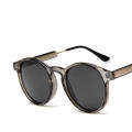 Transparent Frame Sunglasses Retro Uv Protection Women'S Sunglasses Sun Protection Eyeglasses Round Lenses Anti-Uv Retro Round Frame Sunglasses for Street Photography Outdoor Activities Beach Vacation.