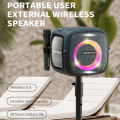 HOPESTAR Party one High Power 80W Portable Bluetooth Speakers Powerful Wireless Microphone Subwoofer Bass Sound System Boombox. 
