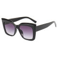 Oulaiou 5284 Leopard Print Butterfly Large Frame Sunglasses Women's Plain Glasses Men's Fashionable Catwalk European and American Cross-Border Sunglasses. 