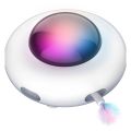 Automatic Cat Toy Electric Smart Gravity UFO Selfentertaining Feather Wand Pet Toy For Cat Lovers.