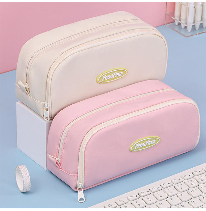 Creative%20Large%20Capacity%20Double%20Layer%20Canvas%20Pencil%20Case%20Waterproof%20Durable%20Zipper%20Closure%20Macron%20Color%20Pencil%20Bag%20Student%20School%20Supplies%20-%20Image%203