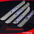 TOYOTA AXIO LED Light Stainless Door Sills - Blue  DOOR LIGHT. 