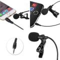 U-1 Microphone 3.5mm Jack Tie Clip-on Lapel Microphone for Mobile Phone. 