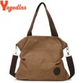 Yogodlns Women Corduroy Canvas Tote Ladies Casual Shoulder Bag Foldable Reusable Shopping Bags Beach Bag Female Cotton Cloth Bag.