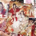 8 Pcs/Set Anime Heaven Official's Blessing Paper Poster Tian Guan Ci Fu Anime Wall Stickers Wallpaper Fans Collection Gift.