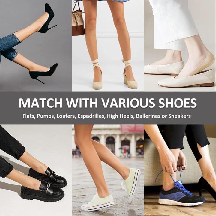 No%20Show%20Socks%20Womens%20Ultra%20Low%20Cut%20Liner%20Socks%20Non%20Slip%20Hidden%20Invisible%20For%20Flats%20Boat%20-%20Image%209