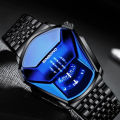 Binboond Quartz MenS Watch Trend Market Watch Style Locomotive Concept Watch Men. 